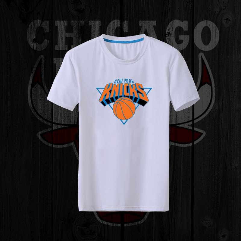 Men's Knicks Fresh Logo White Short Sleeve T-Shirt FengYun,We sell and wholesale Men's Knicks Fresh Logo White Short Sleeve T-Shirt FengYun on line form chian!